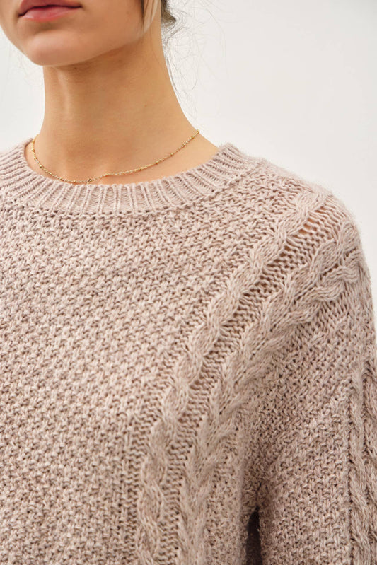 Chunky Cable Knit Sweater