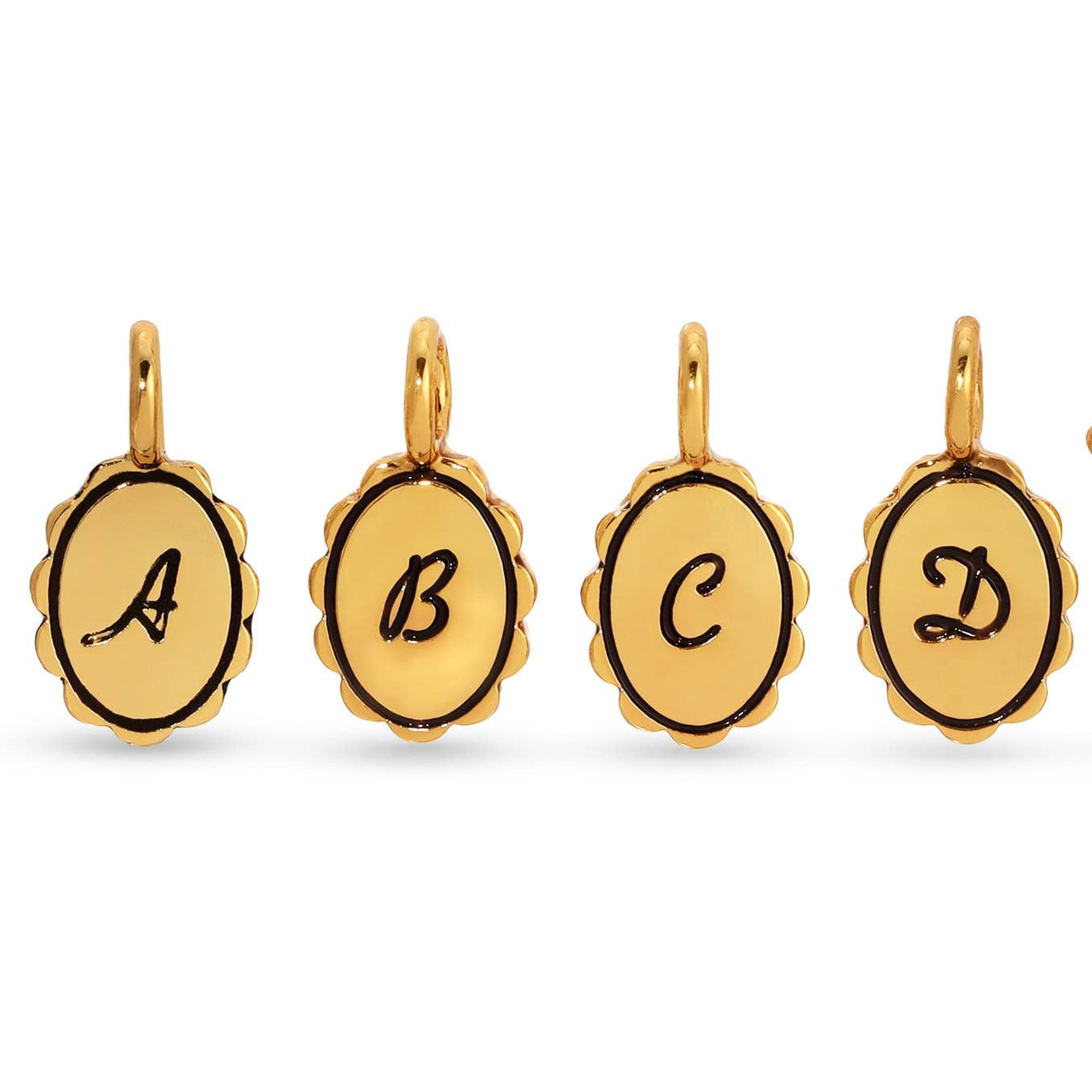Charm Garden Gold Initial Charms