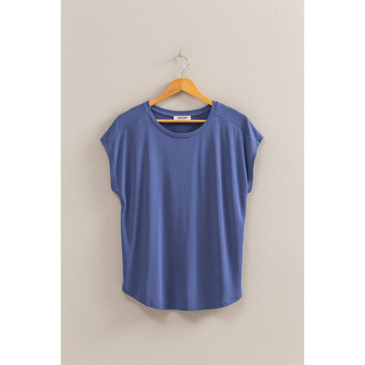Relaxed Dolman Short Sleeve Top