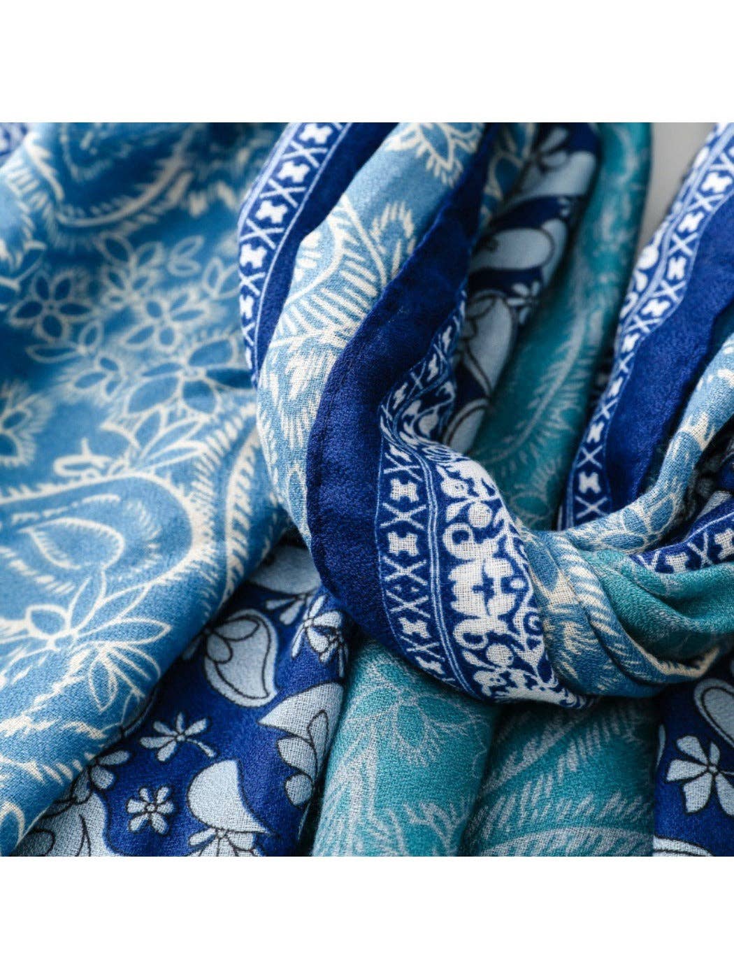 Paisley Print Long Scarf for Women