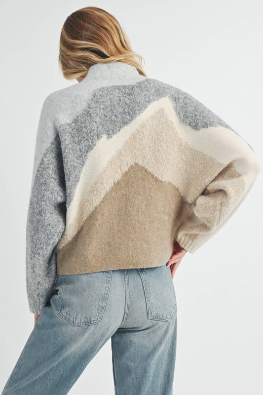 Textured Dolman Sleeve Sweater