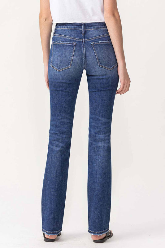 Mid-Rise Boot Cut Jeans