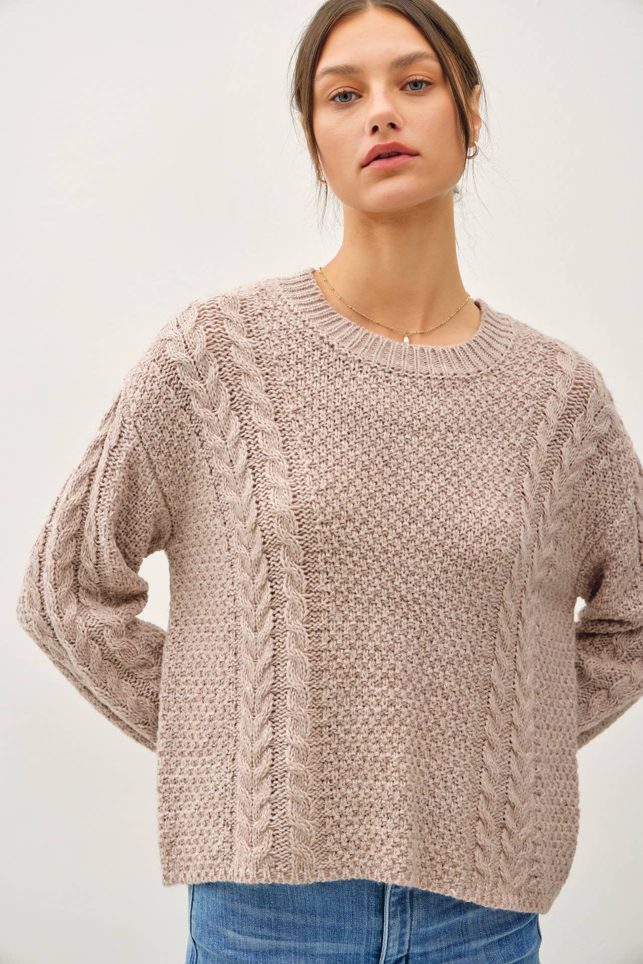 Chunky Cable Knit Sweater