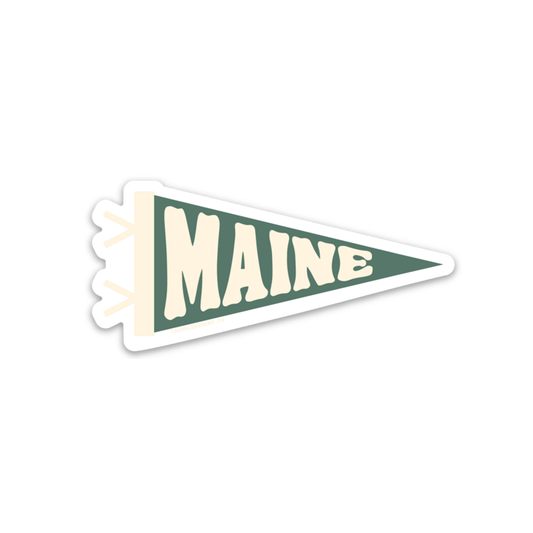 Maine pennant sticker