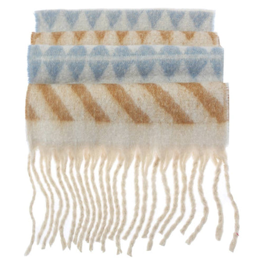 GEOMETRIC PATTERN OBLONG SCARF, LVSC 107