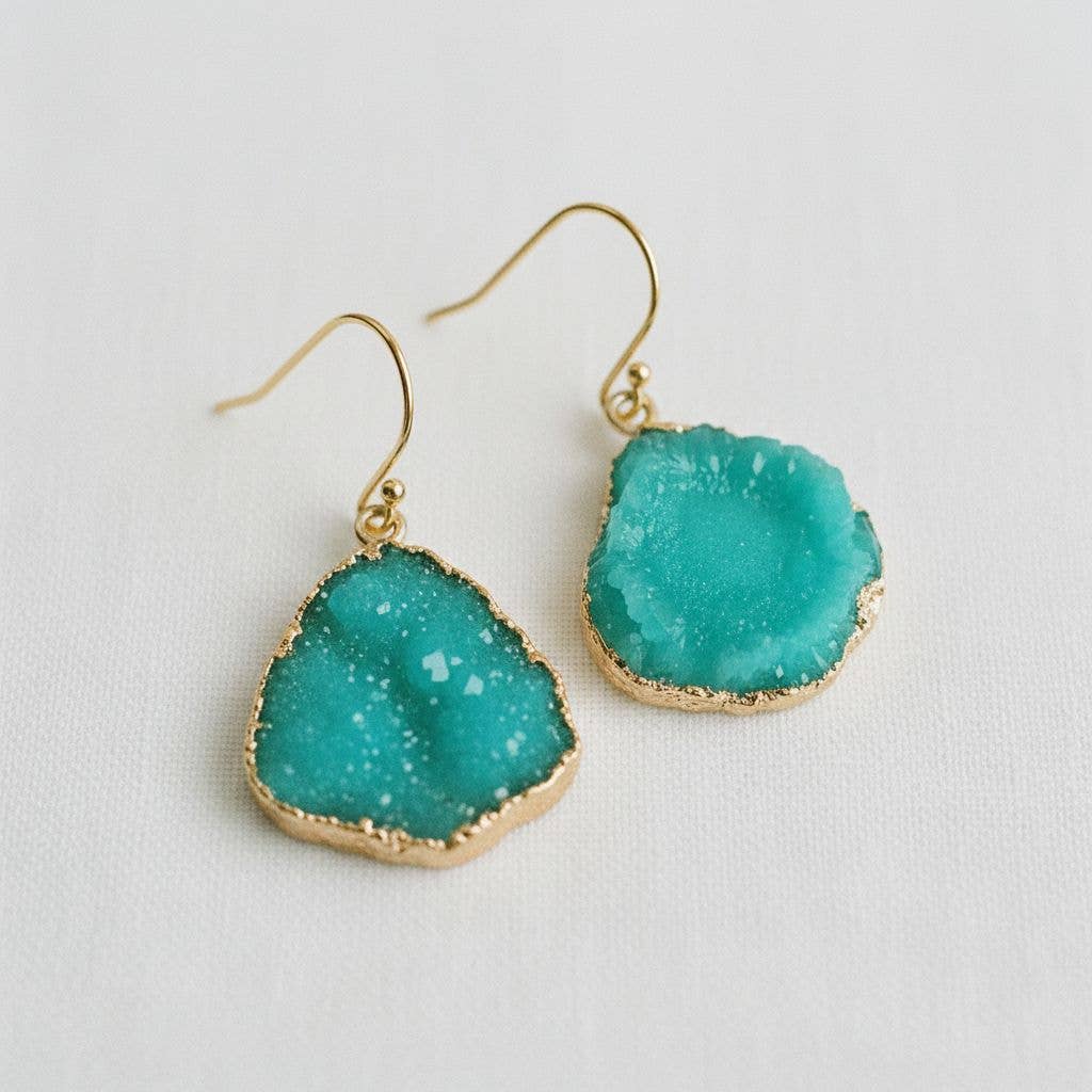Vintage Inspired Abstract Geometric Dangle Earrings