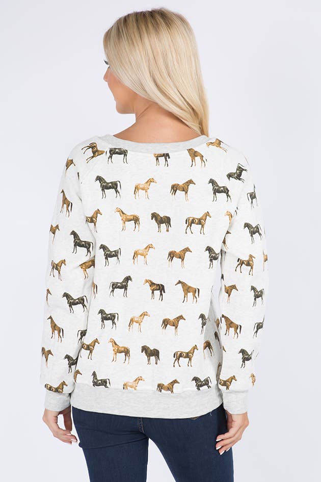 MULTI HORSE SWEASTHIRT