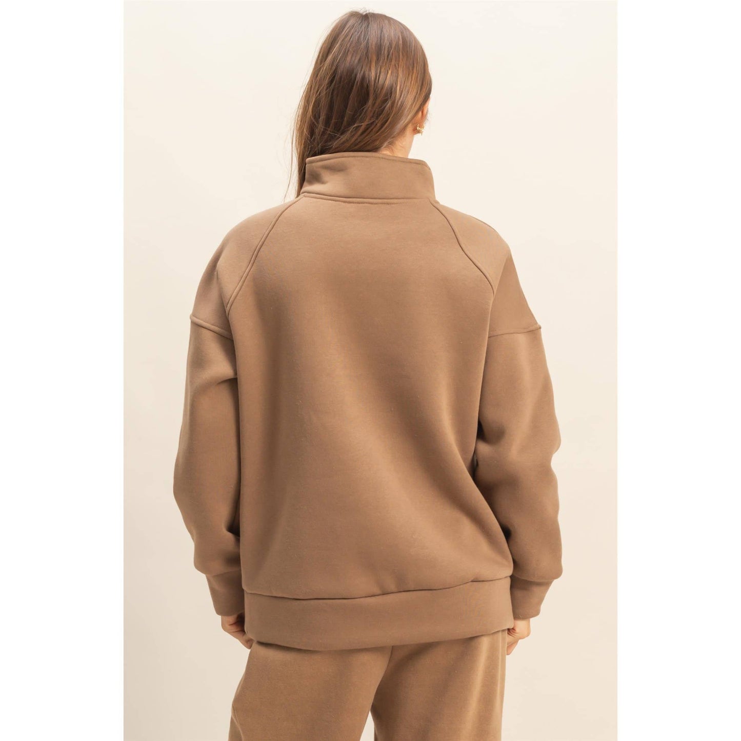 Garment Wash Quarter Zip Pullover