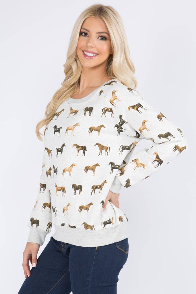 MULTI HORSE SWEASTHIRT