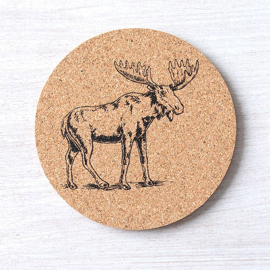 Moose Cork Coaster