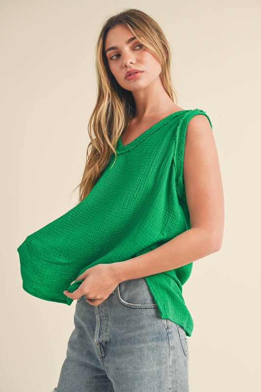 Nasia Cotton Gauze Tank