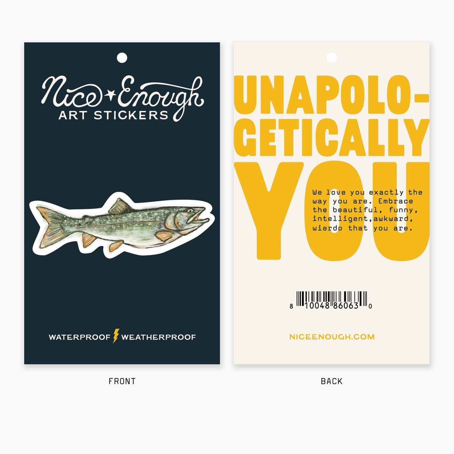 Lake Trout - 3" Art Sticker