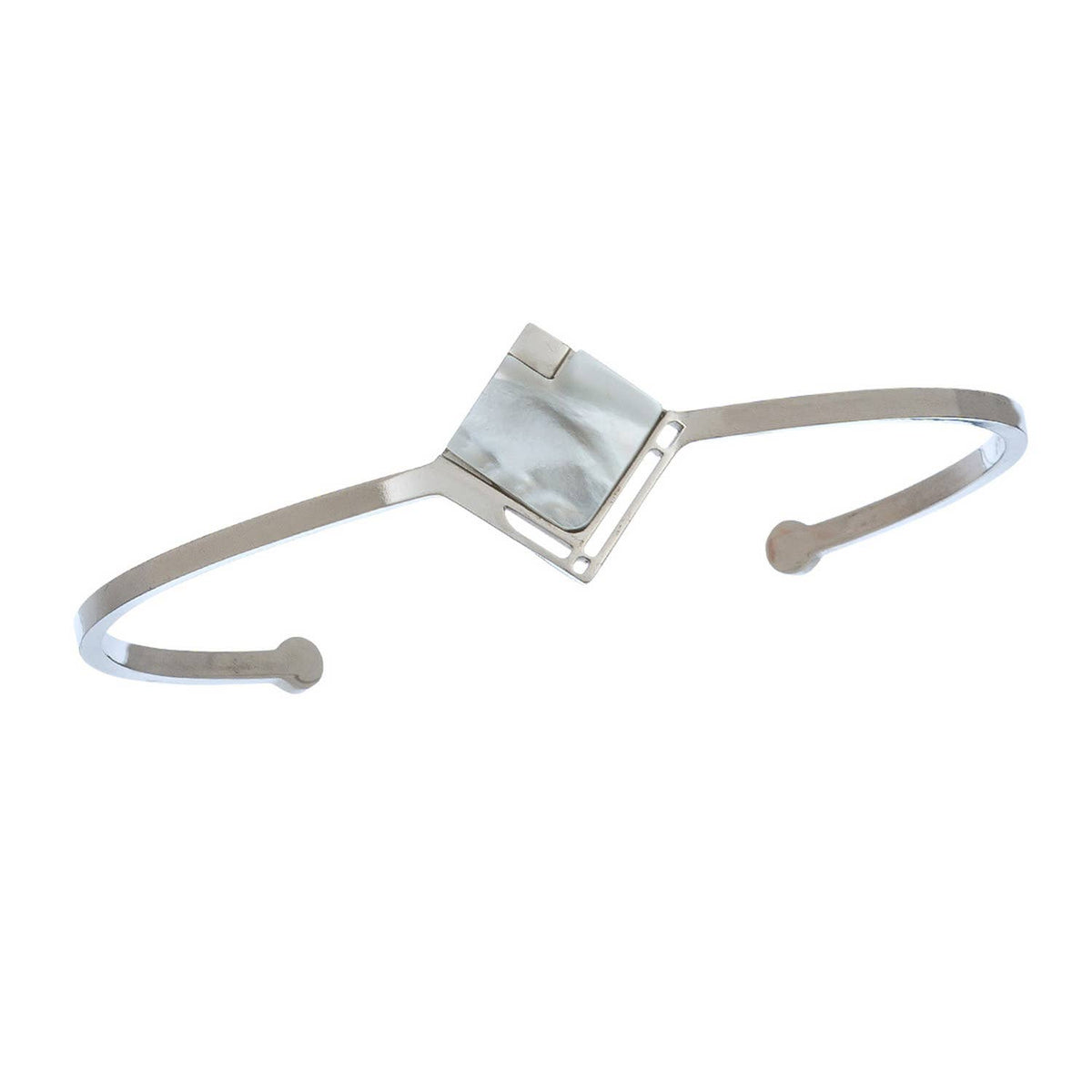 Hypoallergenic Stainless Steel Diamond Shape Bracelet