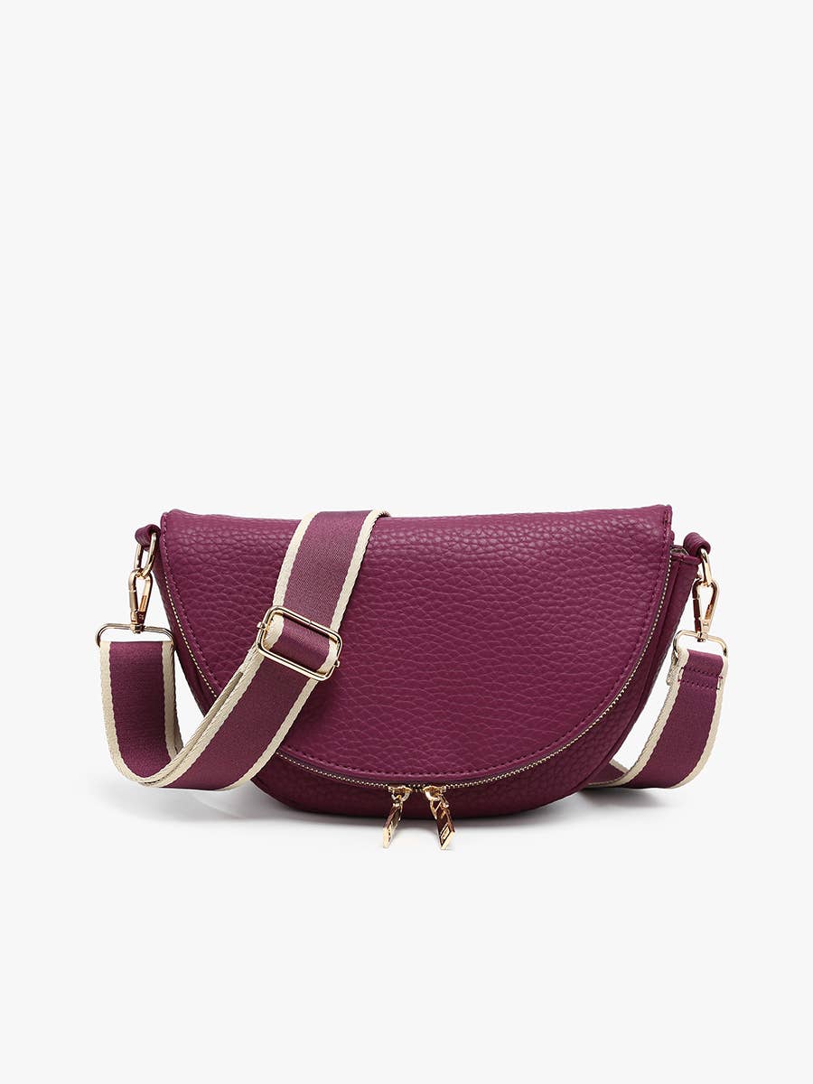 Alessandra Foldover Crescent Crossbody