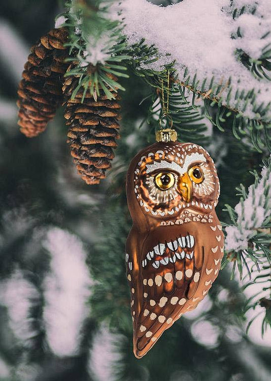 Tawny Owl Ornament-4.5"H