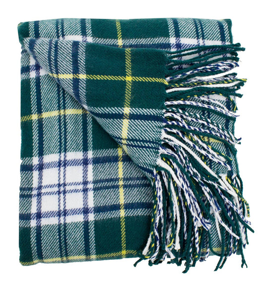 Green Tartan Plaid Cozy Festive 50X60 Inch Throw Blanket