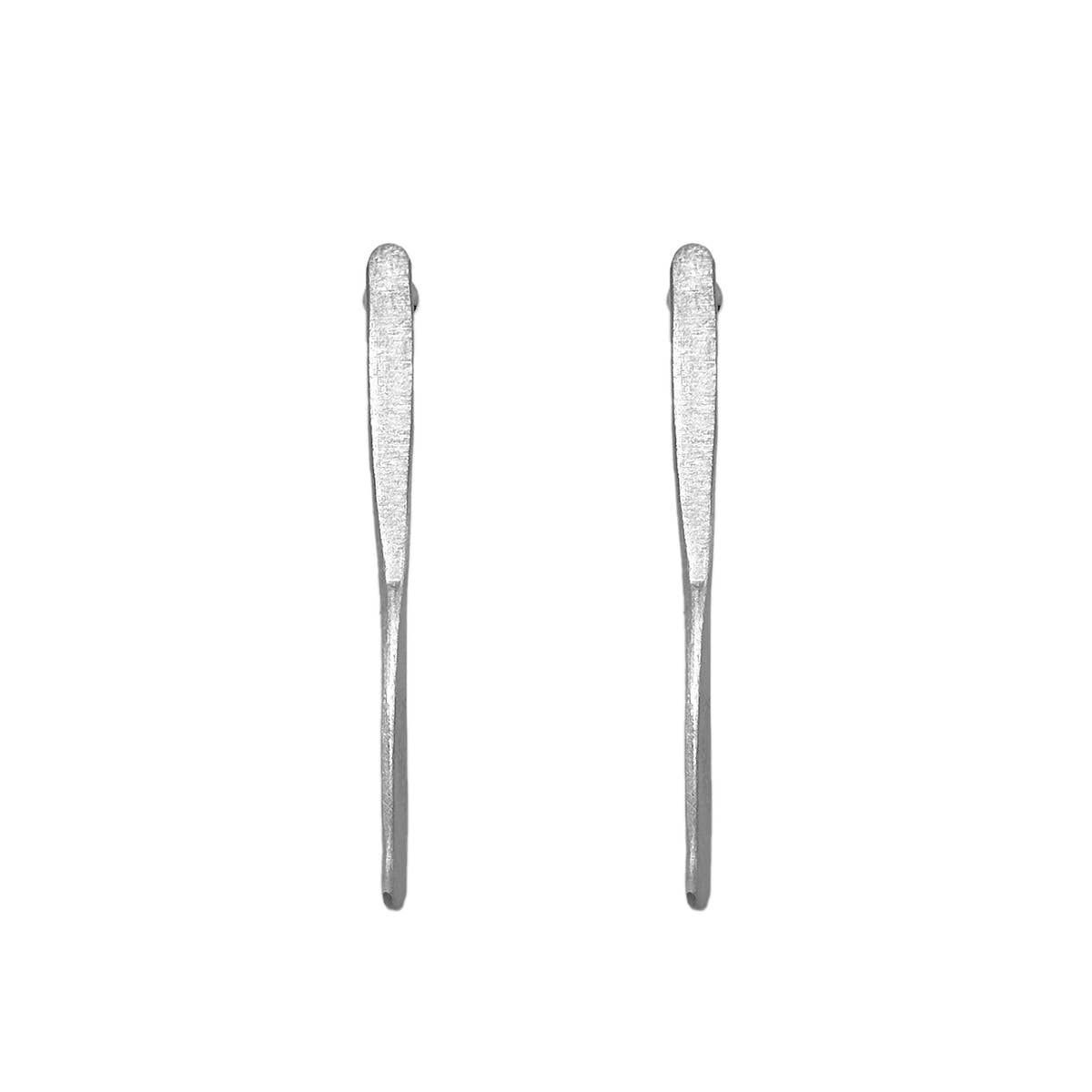 Paddle Post Earrings (Silver)