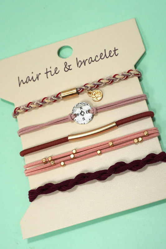 BOHO DUAL FUNCTION KNOT BRACELET HAIR TIES
