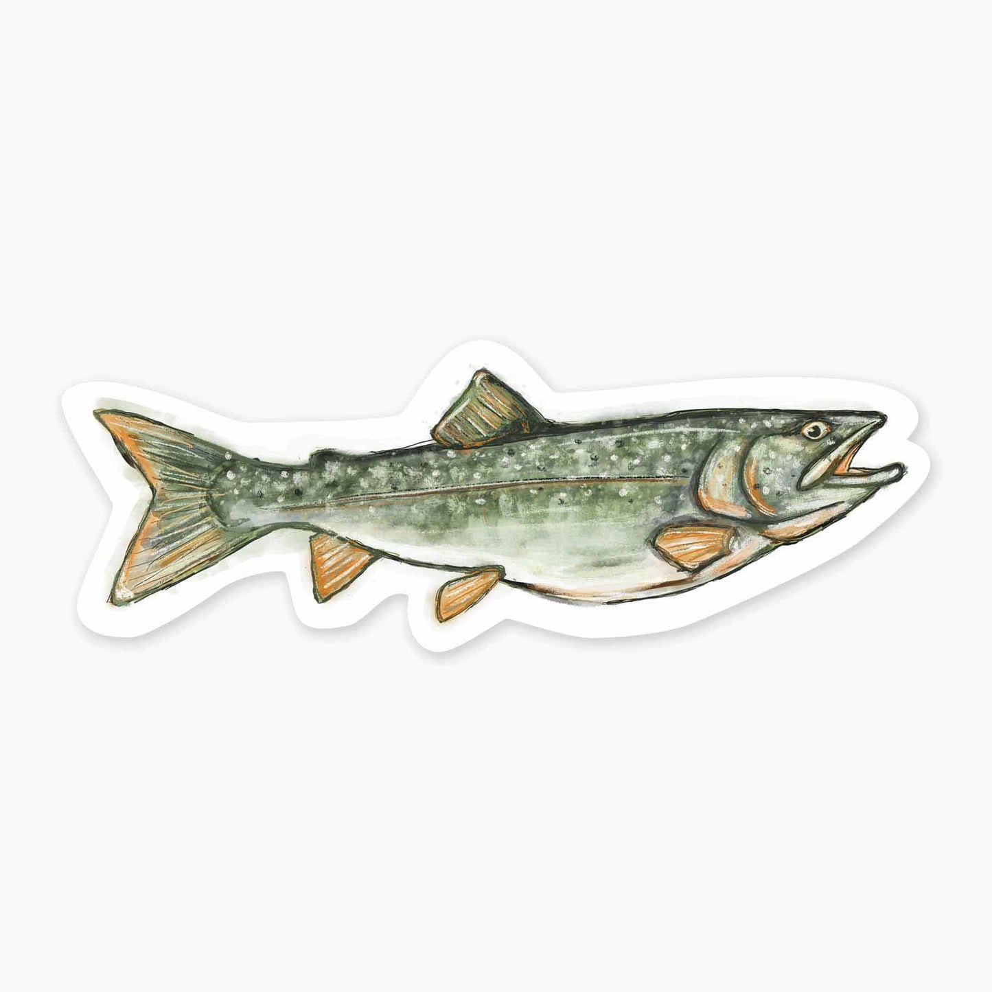 Lake Trout - 3" Art Sticker