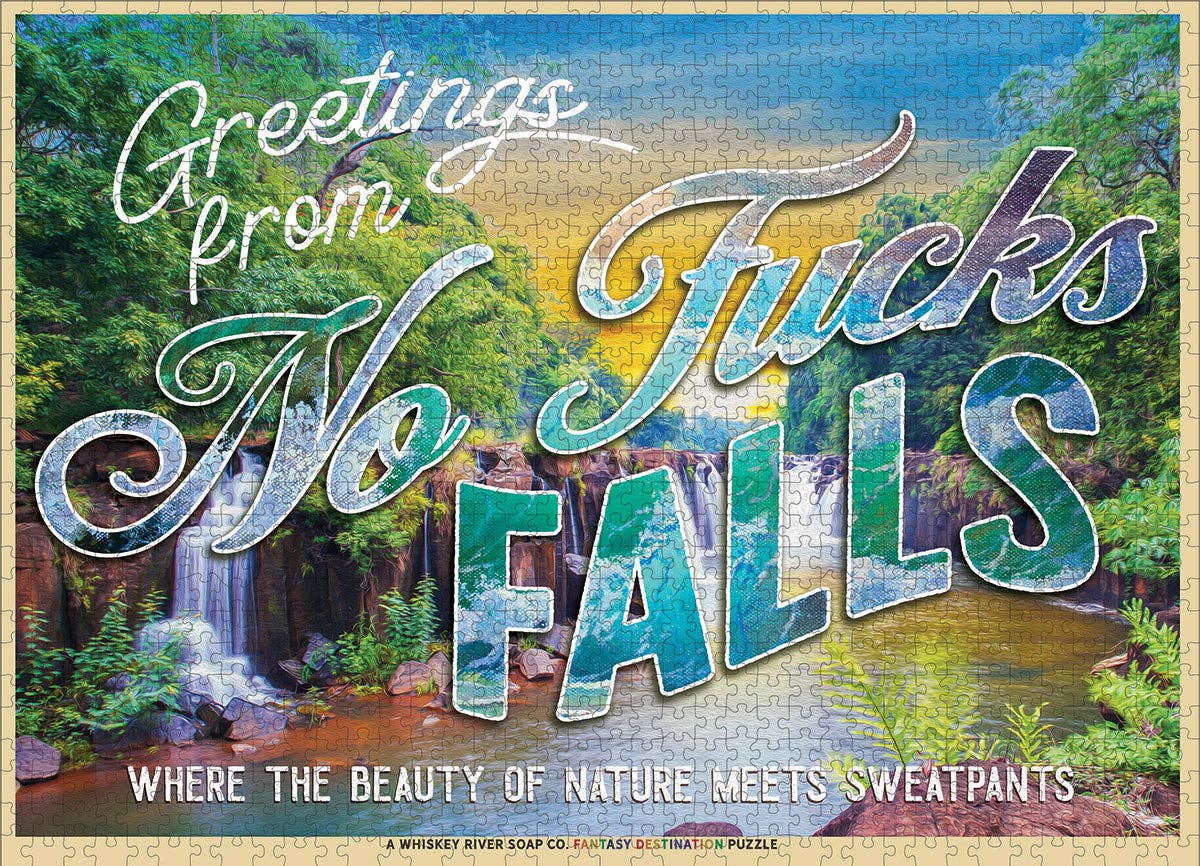 Greetings from No Fucks Falls | Funny Puzzle
