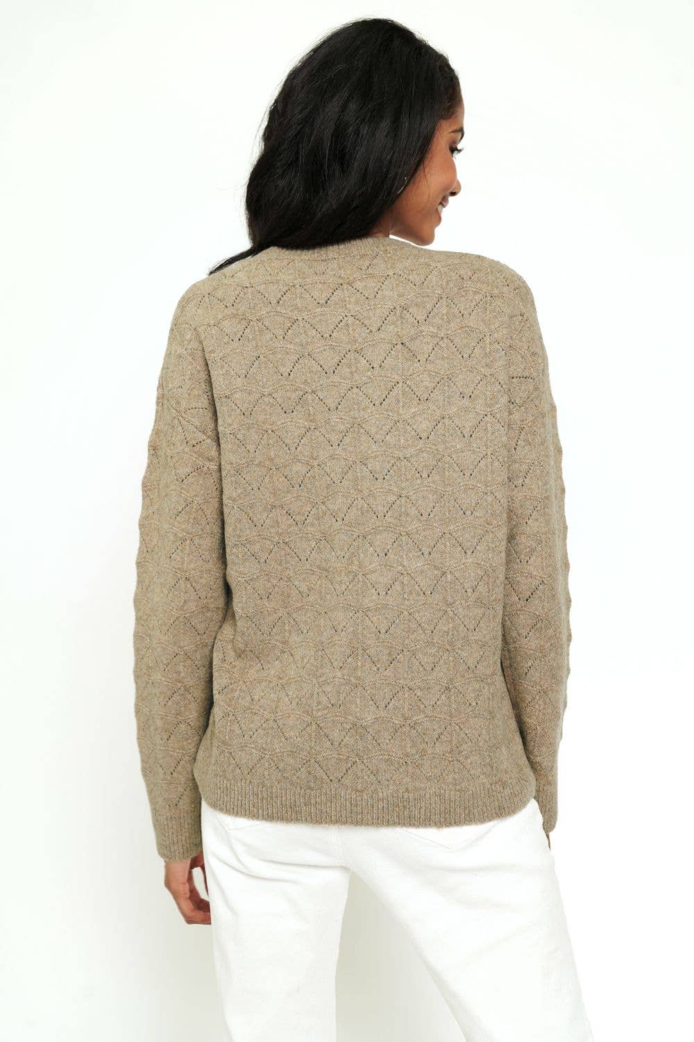 Soft Pointelle Pullover Sweater