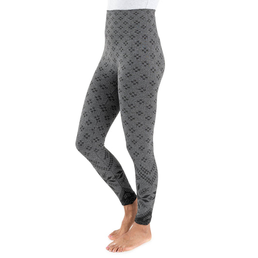 Women's Fleece Lined Patterned Leggings