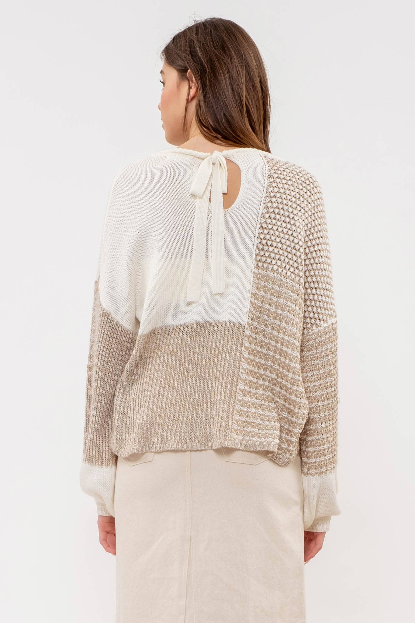 Slouchy Colorblock Sweater