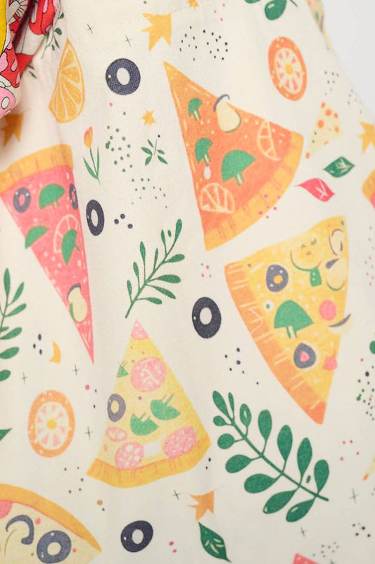 PIZZA ALL OVER PRINT TOTE BAGS