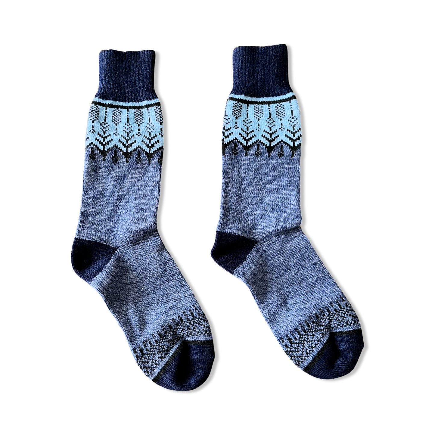 Nordic Socks Merino Wool in Faire Isle YULE