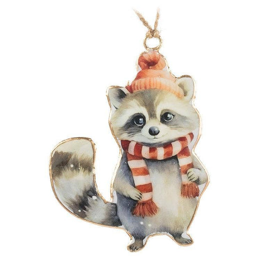 Winter Raccoon Ornament