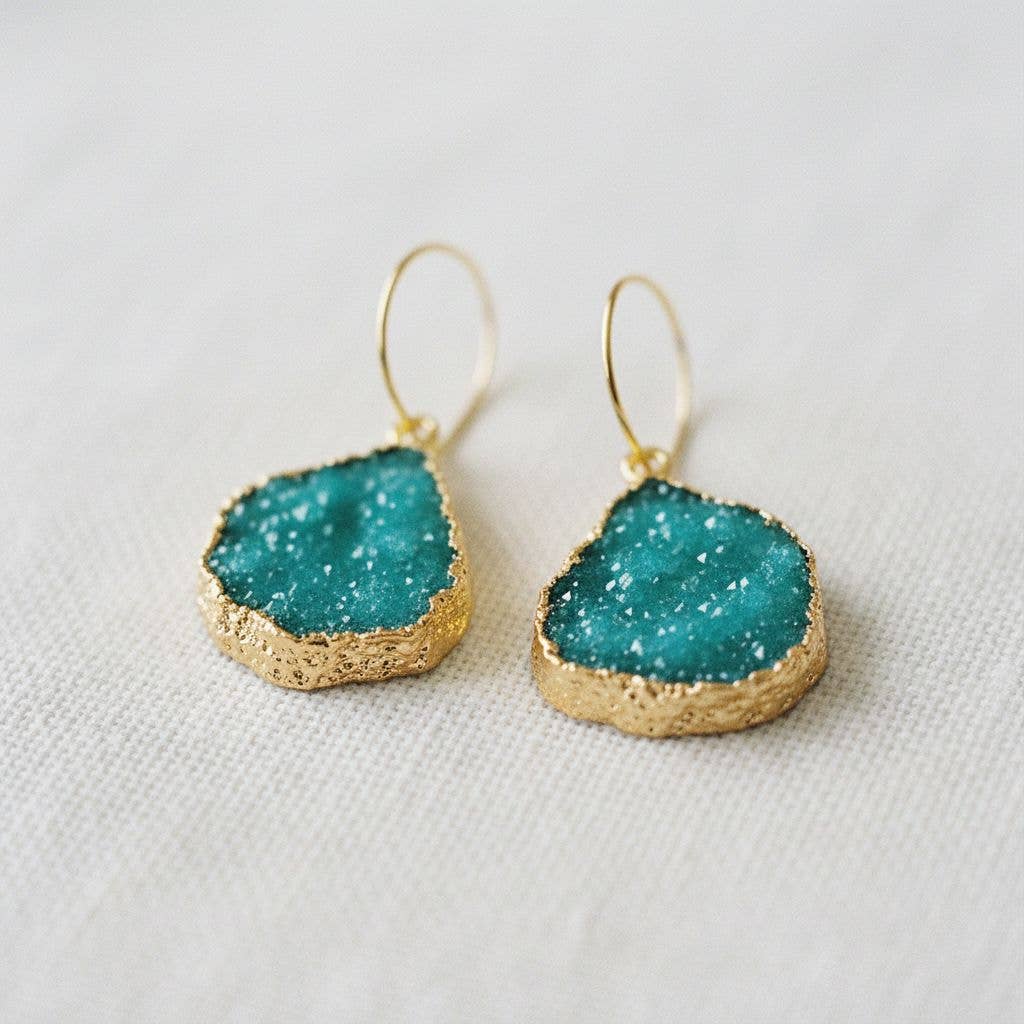 Vintage Inspired Abstract Geometric Dangle Earrings
