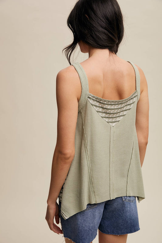 Boho-Inspired Textured Tank Top