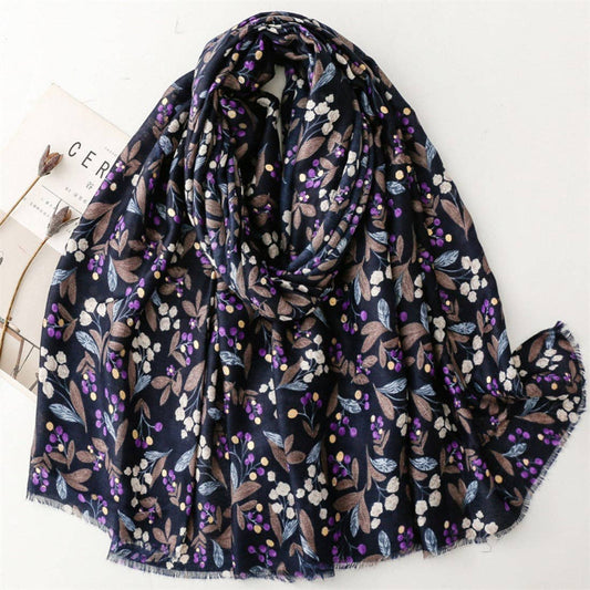 Small Floral Pattern Scarf