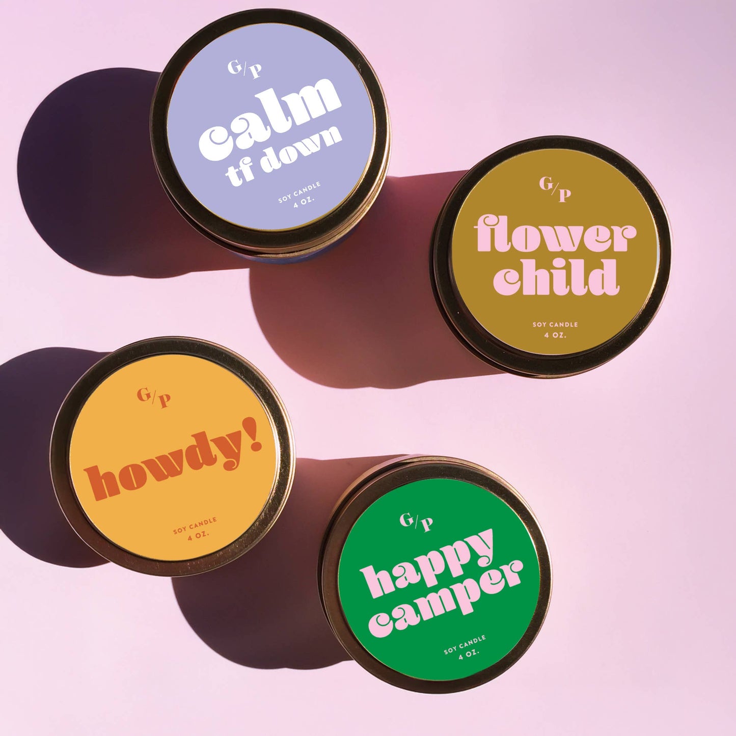 Happy Camper Just Because 4 oz. Candle Tin