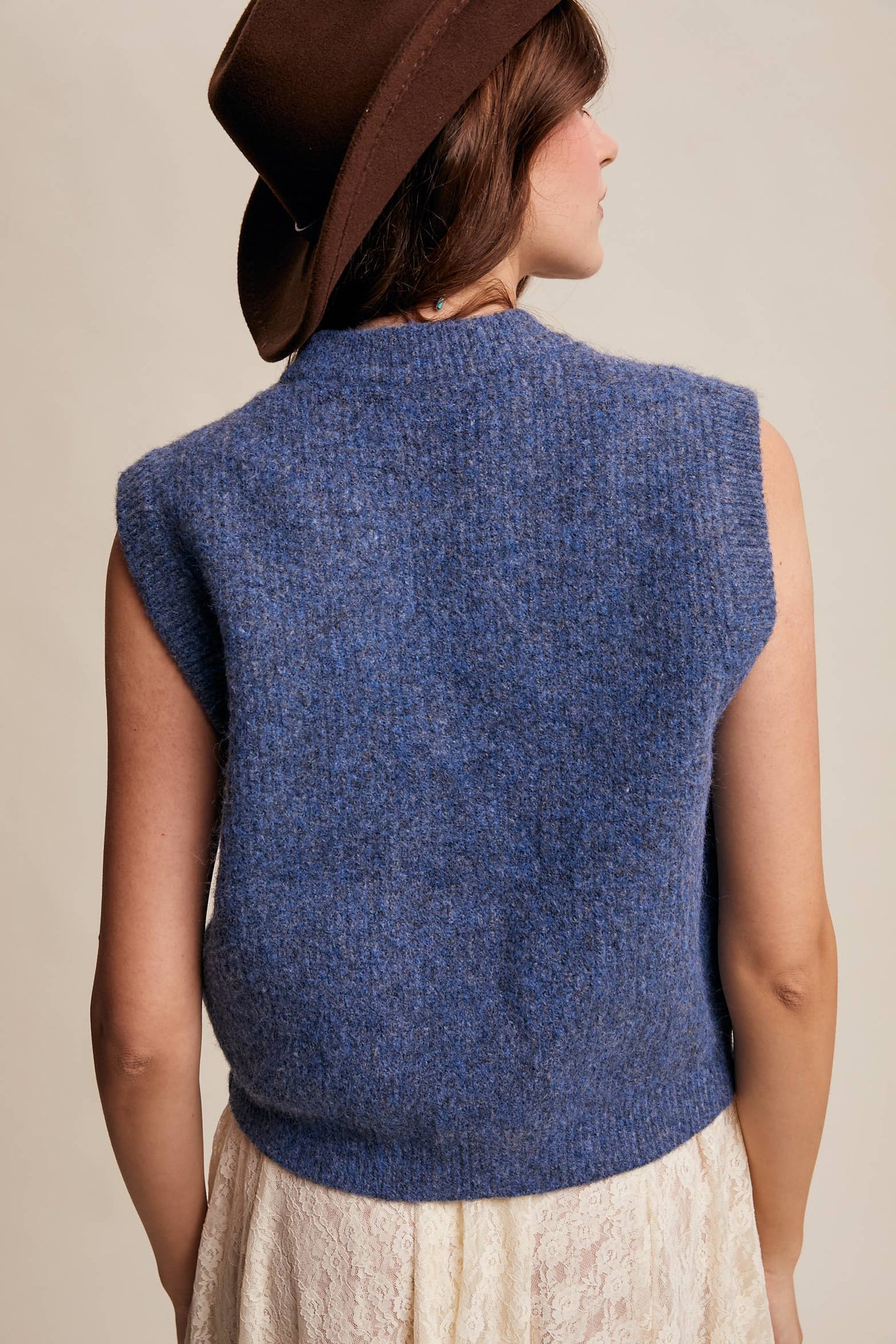 Cozy Knit Button Vest