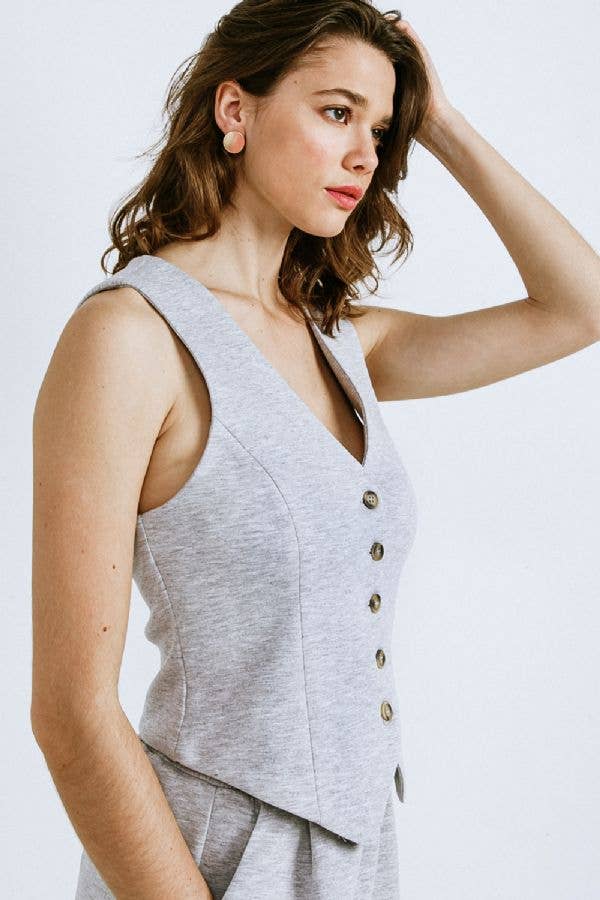 Ponti Knit Vest