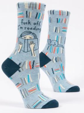 F Off I'm Reading Crew Socks