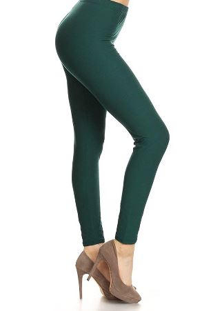 Soft Brushed Solid Leggings