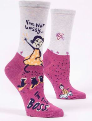 I'm Not Bossy Crew Socks