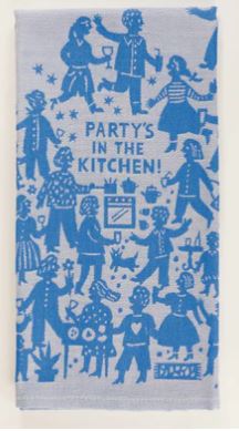 Party In the Kitchen Woven Dish Towel