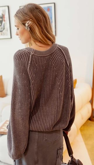 Cotton Knit Pullover Sweater