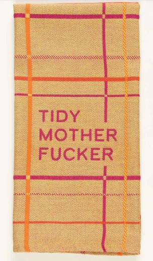 Tidy MFer Woven Towel