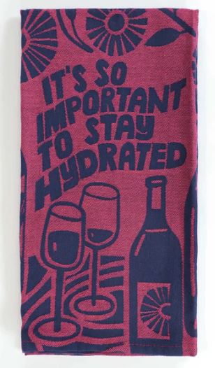 It's So Important to Stay Hydrated Woven Dish Towel