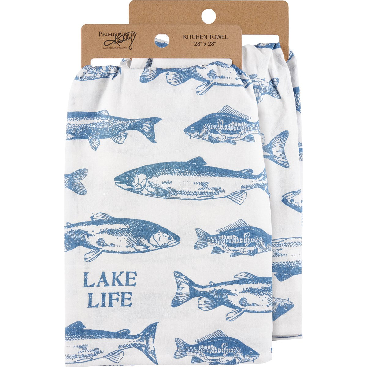 Lake Life Cotton Fish Towel