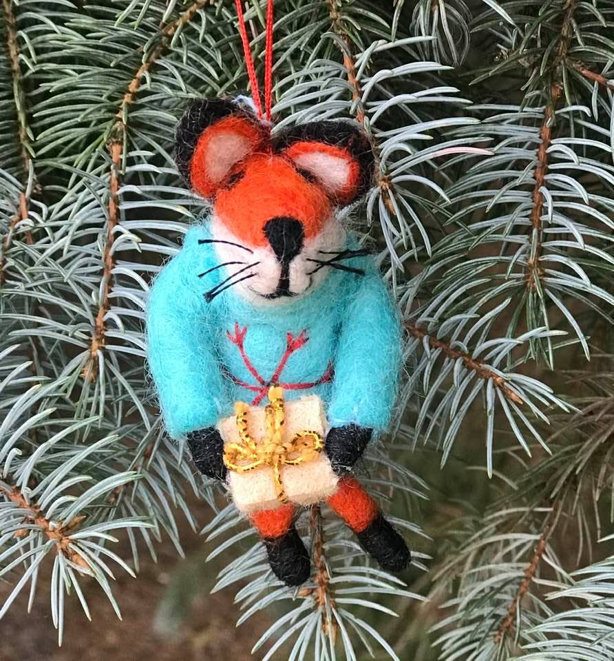 Wool Felt Ornaments - Fox