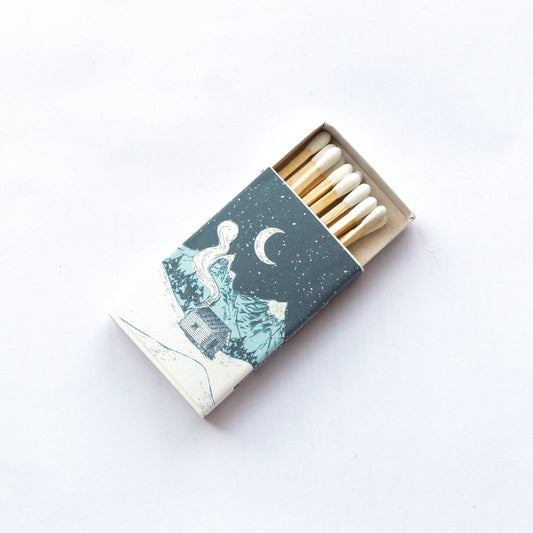 Snow Capped Mountains - Small Matchbox: Classic 2"