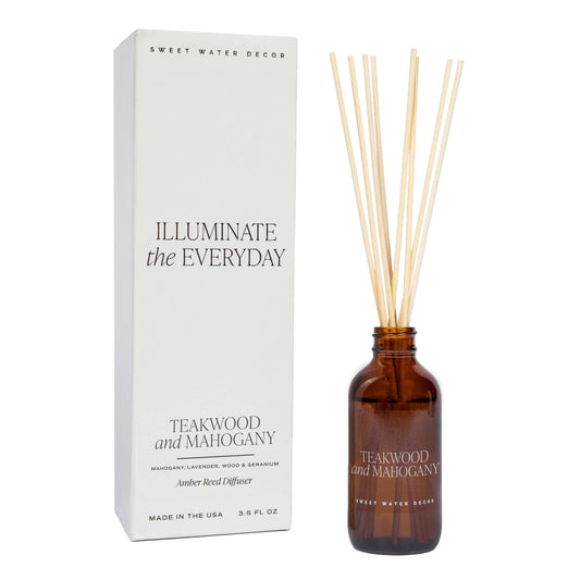 Teakwood and Mahogany Amber Reed Diffuser