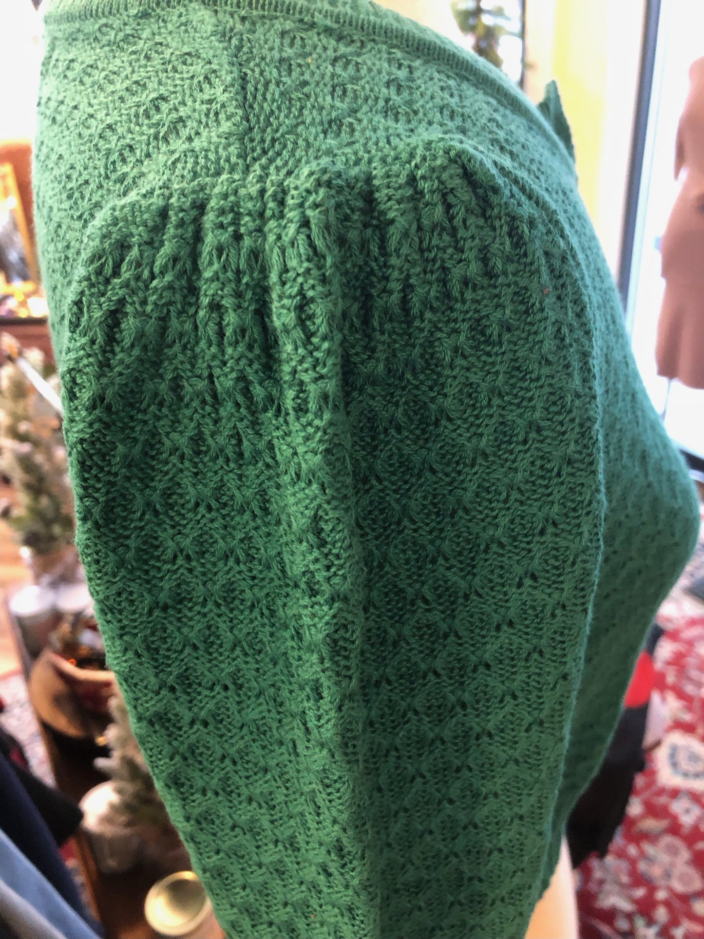 3/4 Sleeve Crochet Cropped Cardigan